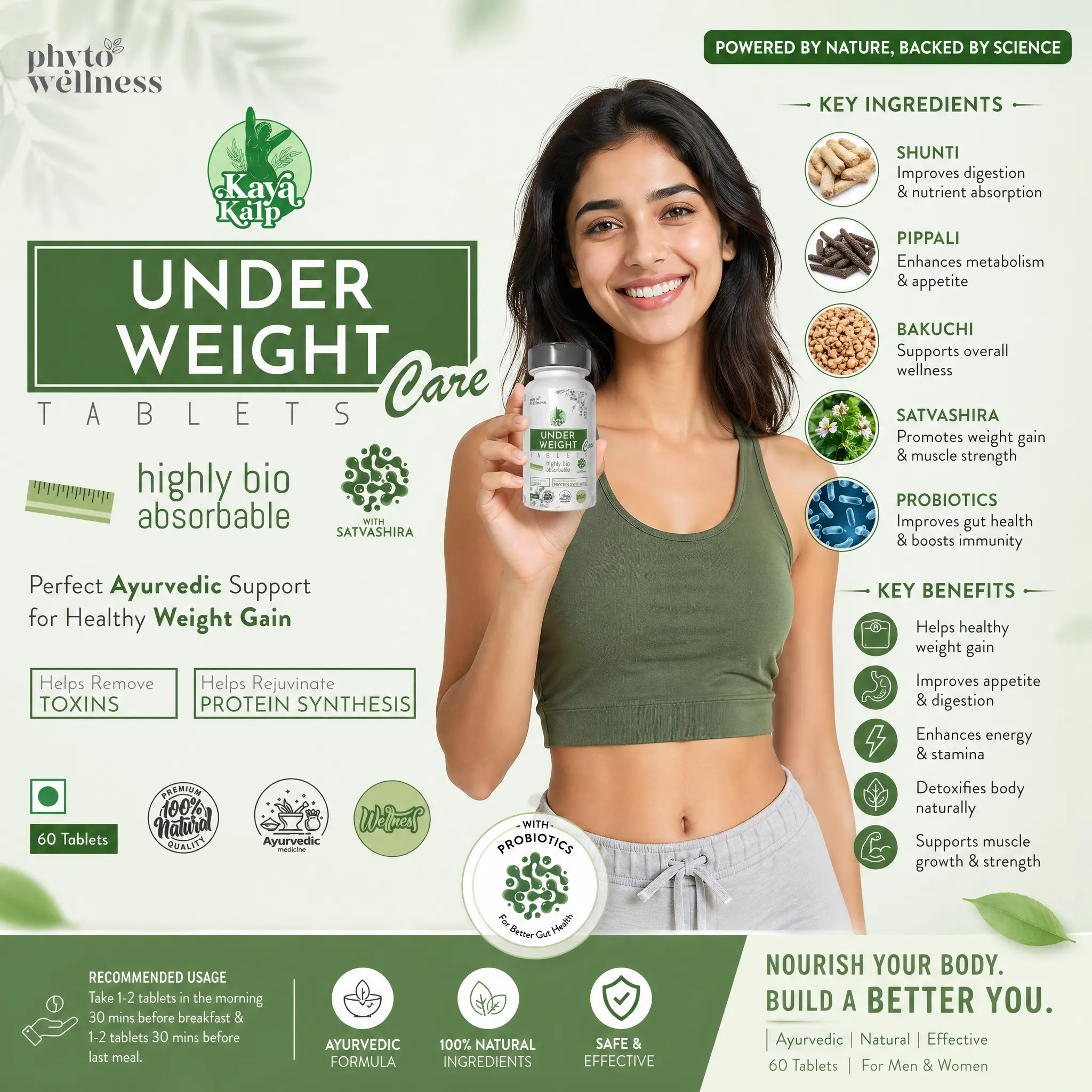 Probiotic Under Weight Care 60 Tablets (HS00631)